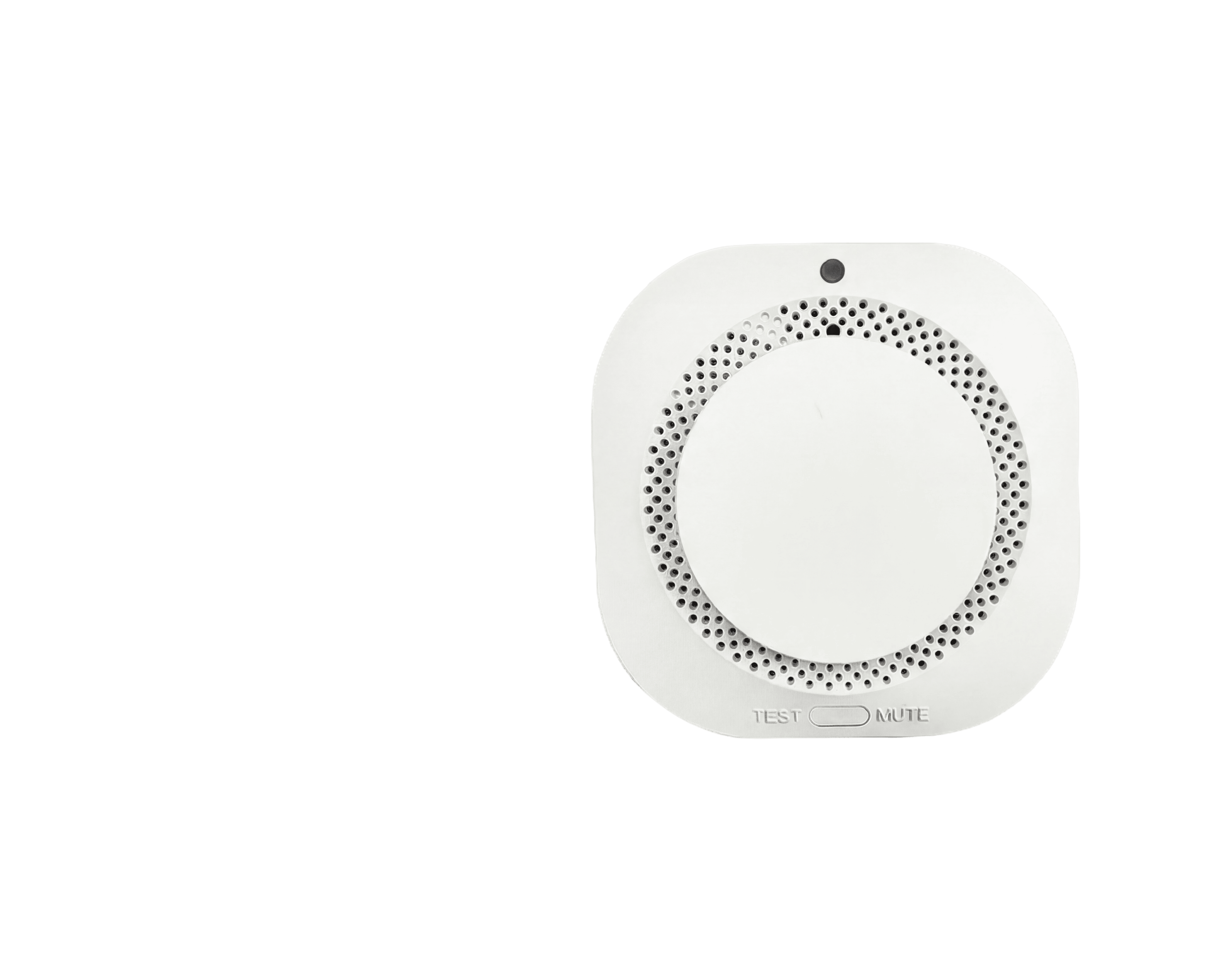 Sirenova smart WiFi smoke detector on a wall